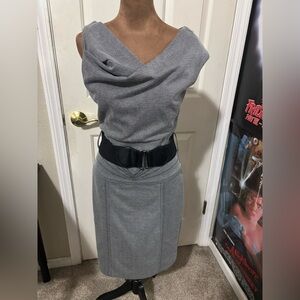 XOXO Herringbone Patterned Dress